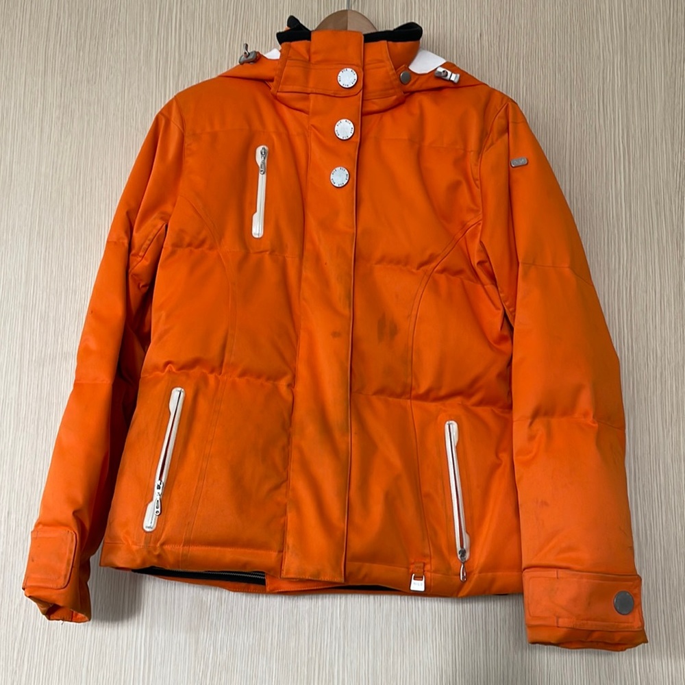 Women’s Nils ski jacket, size 4, bright orange
